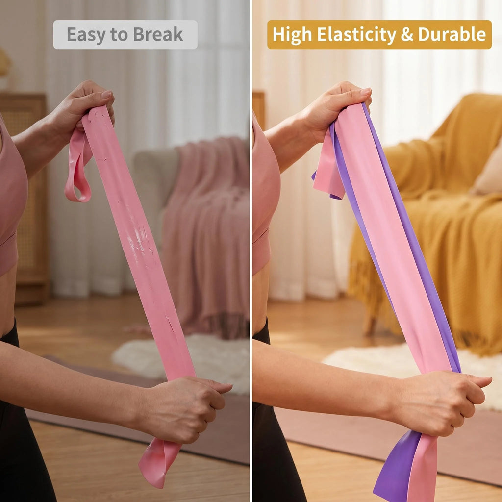 Yoga Sport Resistance Bands Multifunctional High Elastic Fitness Exercise Pilates gym equipment No Break Soft Skin-frien