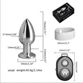 Wireless Remote Metal Vibrating Anal Plug