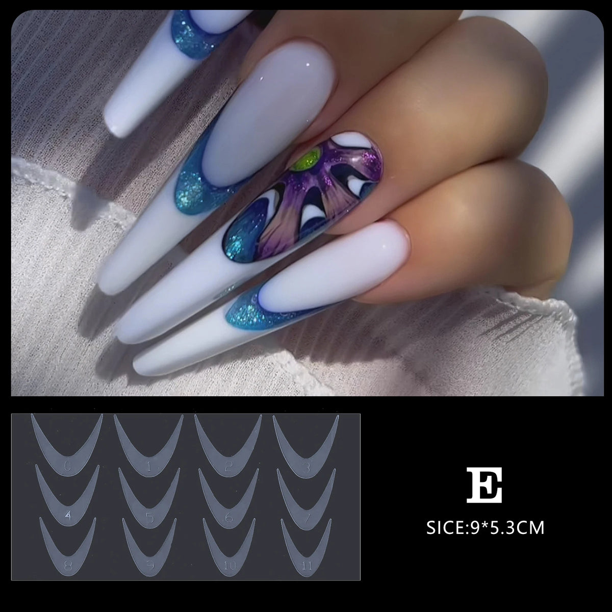 Full-Cover Acrylic Nail Extension Tips