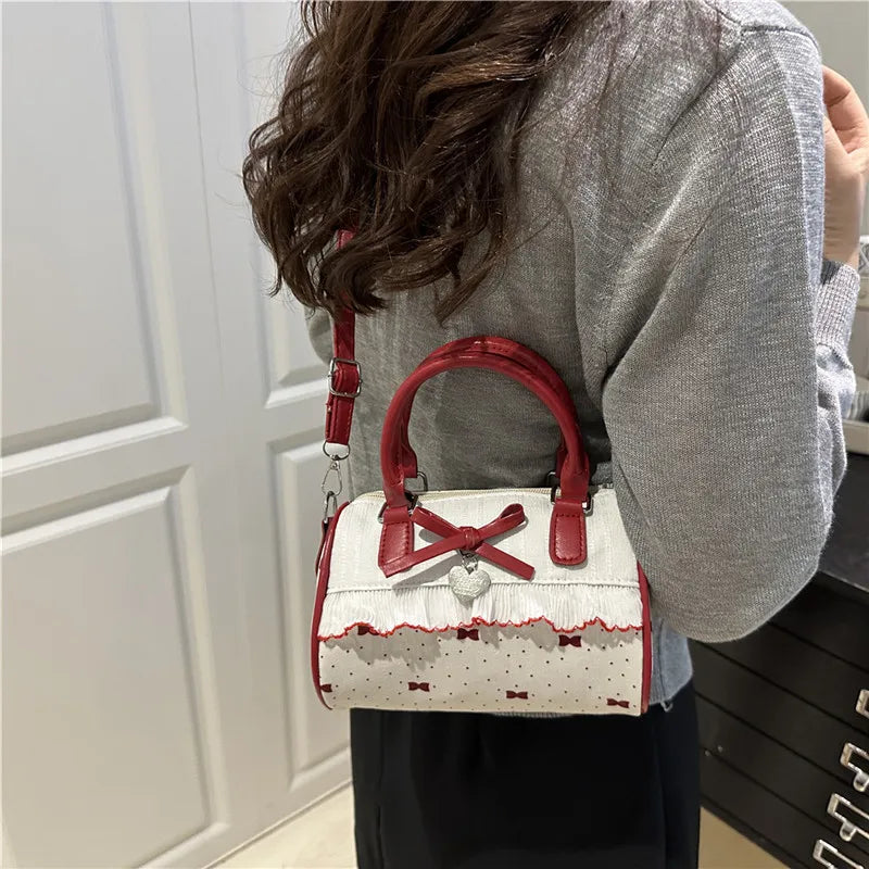 Lolita Bow Lace Crossbody Bag