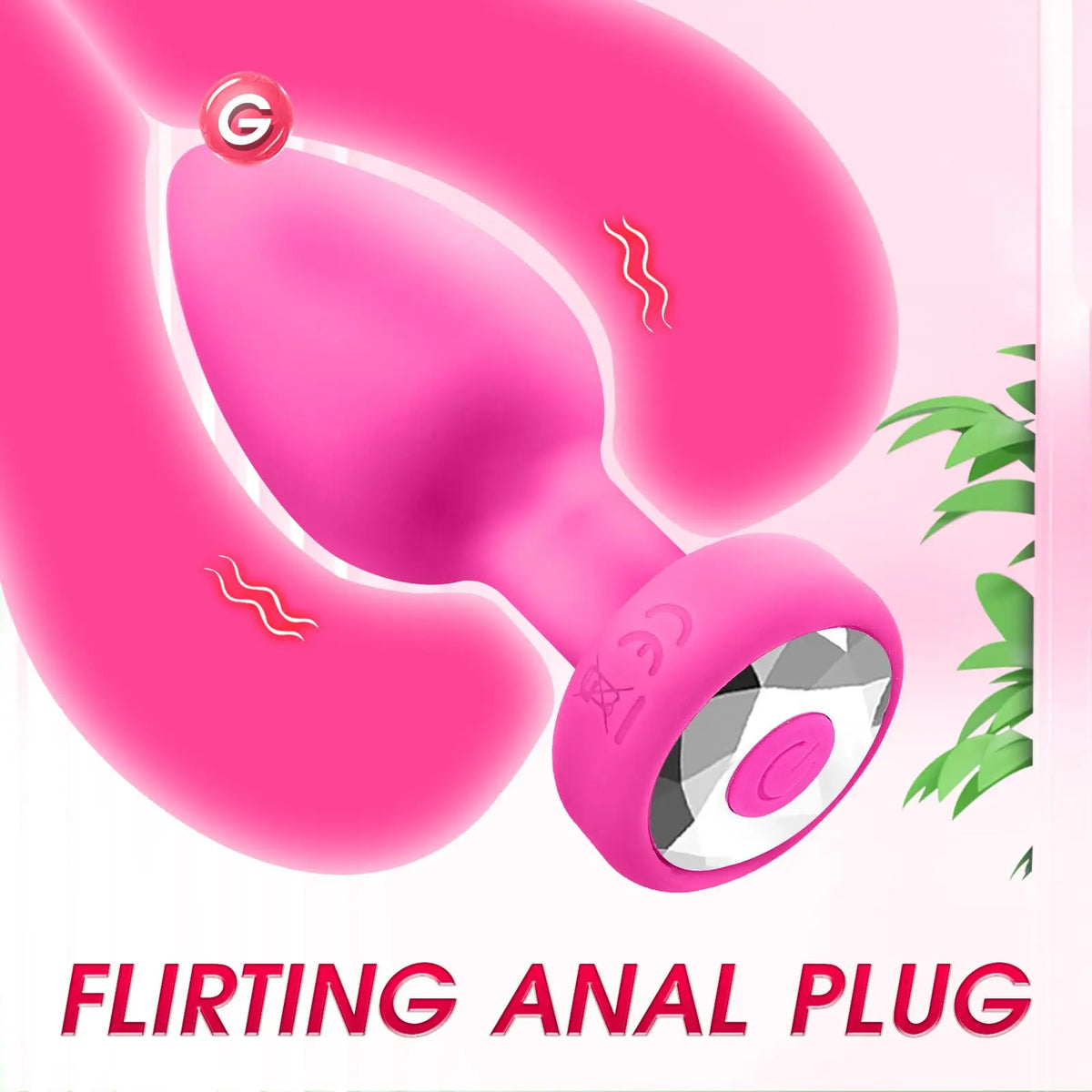 App & Remote-Control Vibrating Anal Plug – 10 Modes