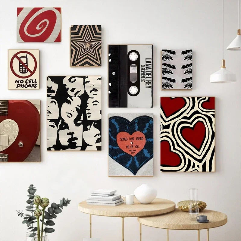 Downtown Girl Y2K Rock Canvas Wall Poster