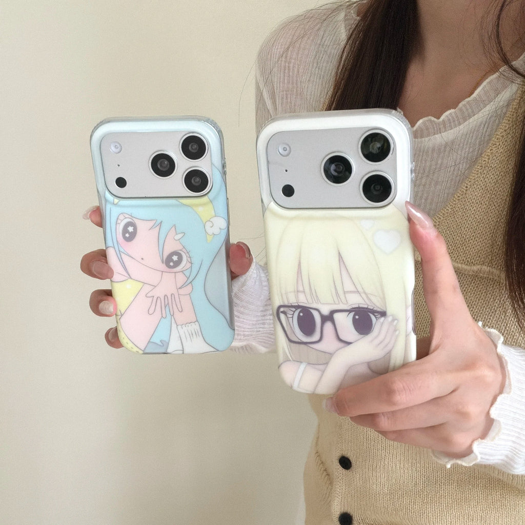 Anime Girl Shockproof Phone Case for iPhone
