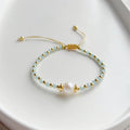 Crystal & Pearl Charm Bracelet