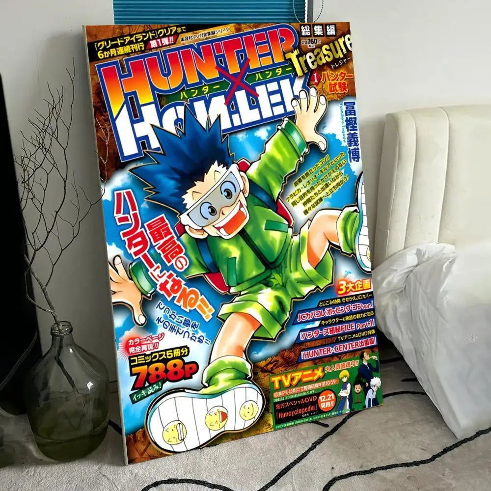Anime H-HUNTERXHUNTER Poster Wall art print art suitable for living room bedroom bar parlor home decor gift