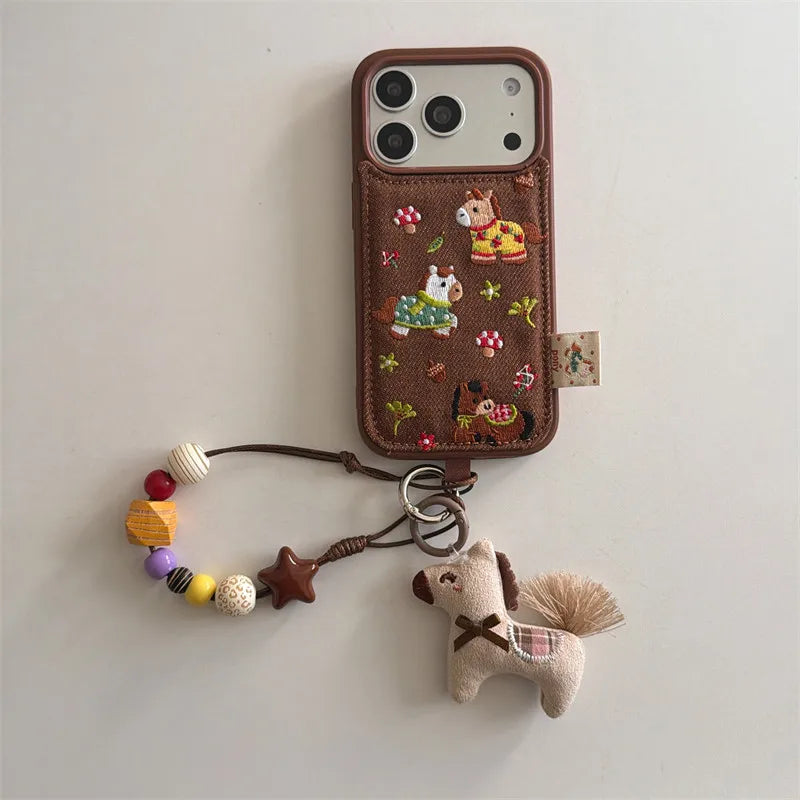 Cartoon Girl Chain iPhone Case