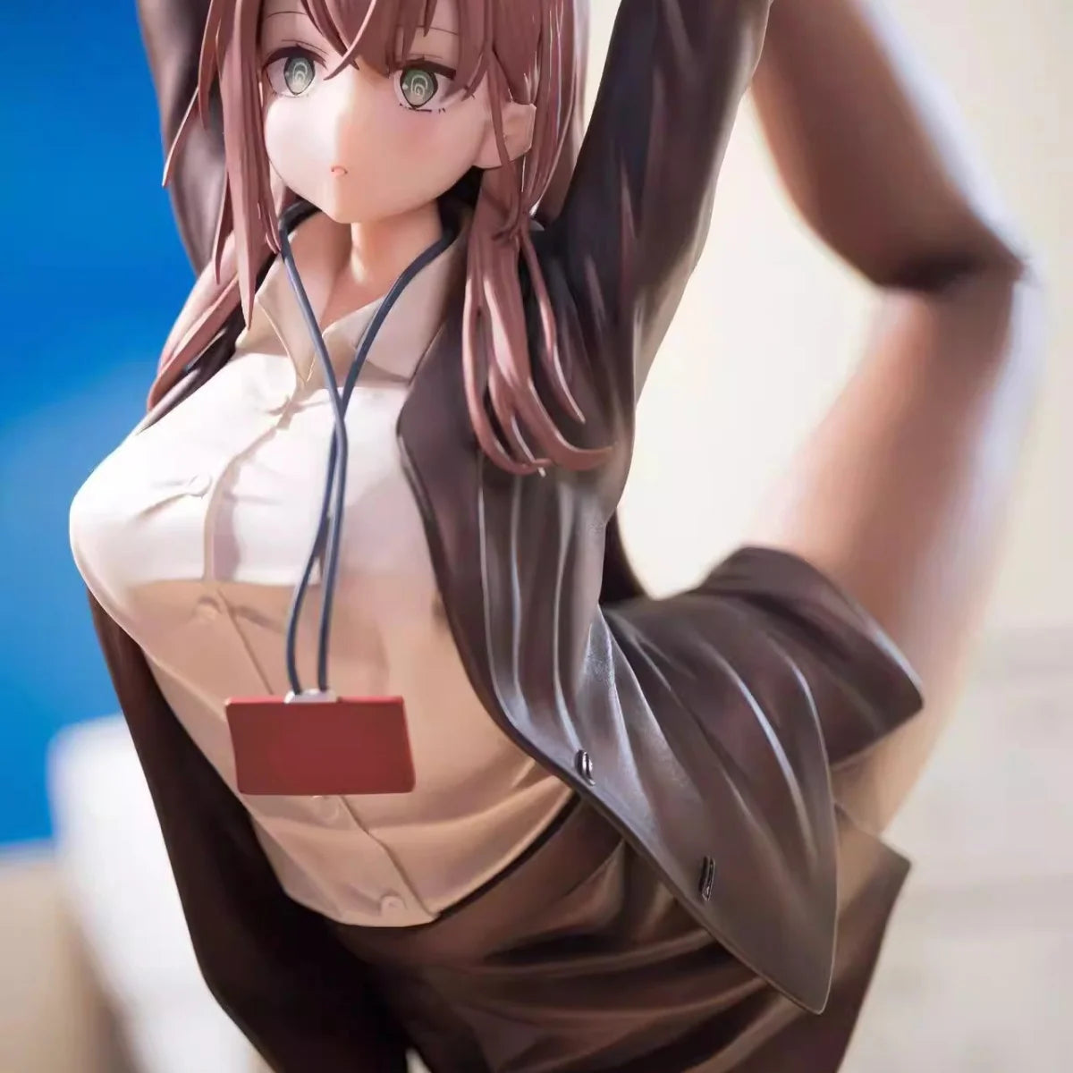 29cm Soft-Bodied Anime Manga Figurine Office Lady Non-Wanting-to-Go-to-Work Theme Cute Collectible Decorative Model for Fans