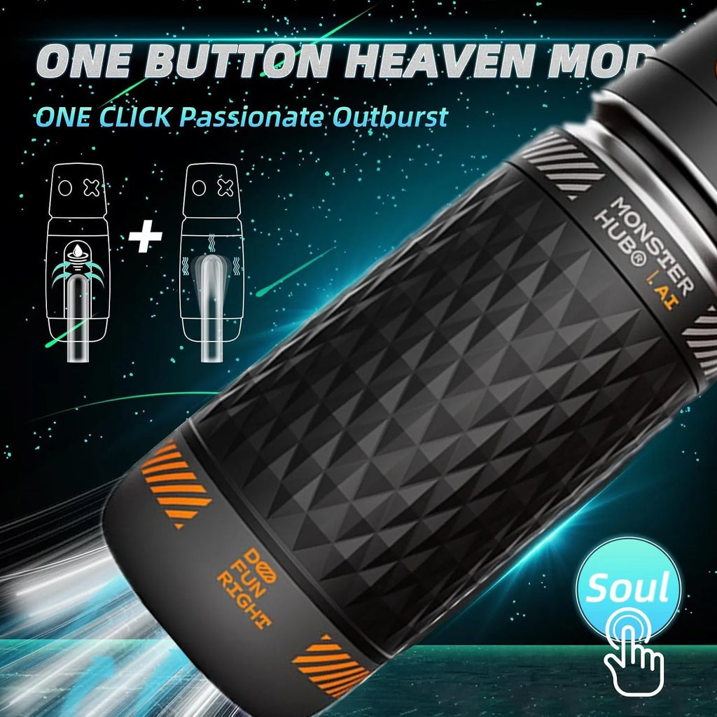 Automatic Vibrating & Thrusting Male Stroker