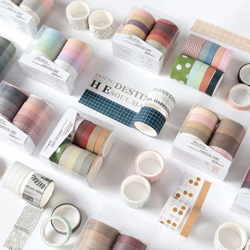 10-Roll Kawaii Washi Tape Set