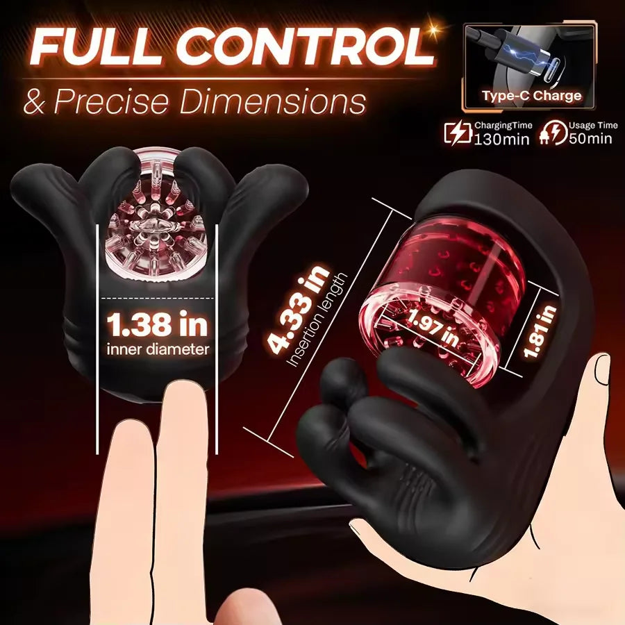 USB-Rechargeable Male Stimulator – 9 Modes