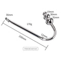 Stainless Steel Anal Hook with Beads