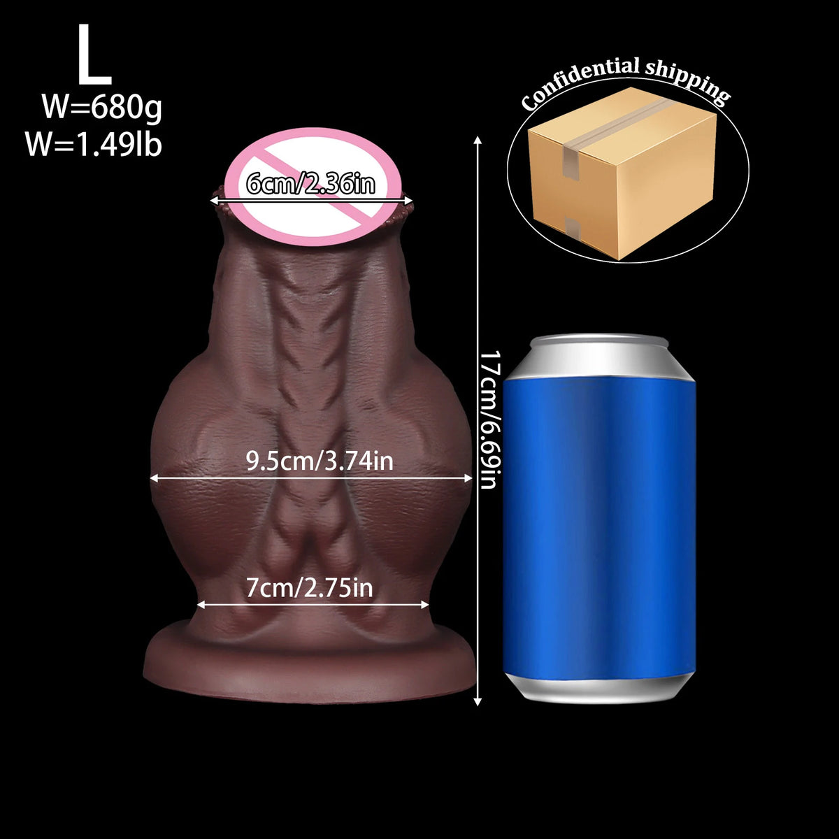 Large Silicone Horse-Shaped Dildo with Suction Cup