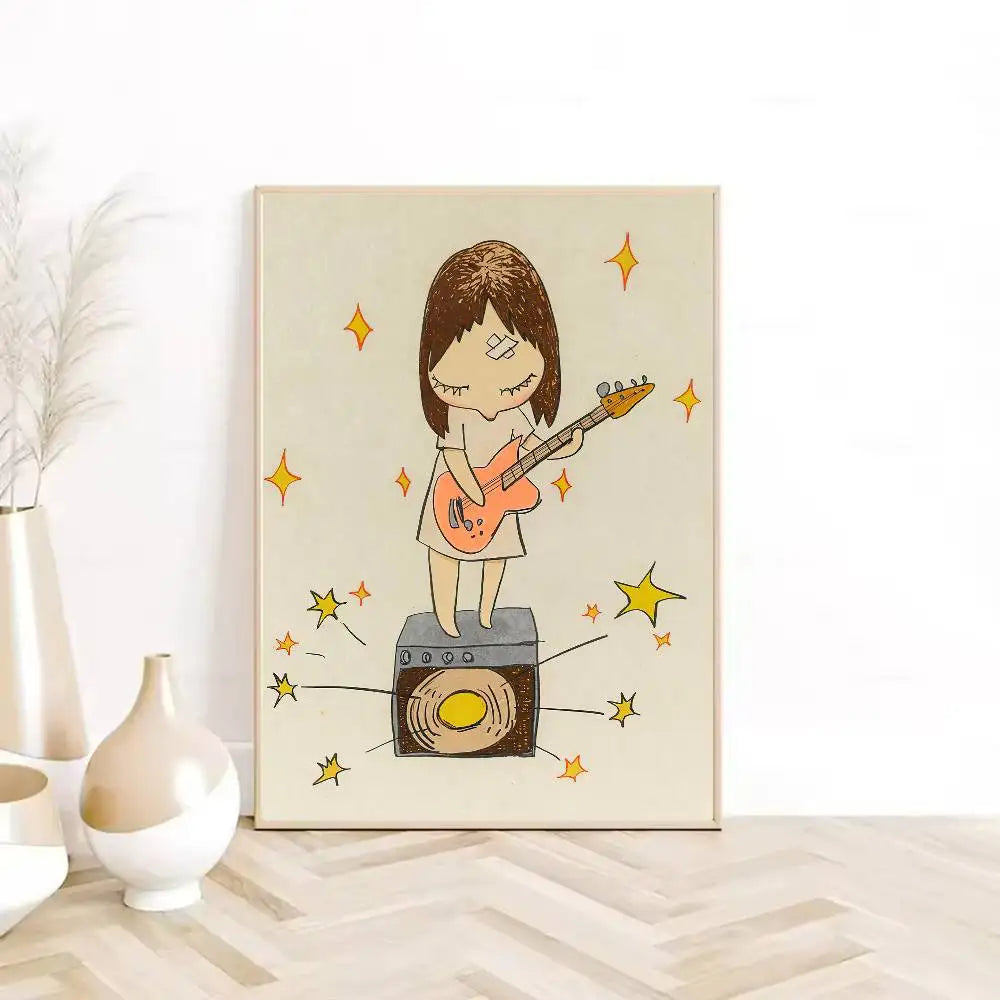 Yoshitomo Nara Melancholy Waterproof Art Poster