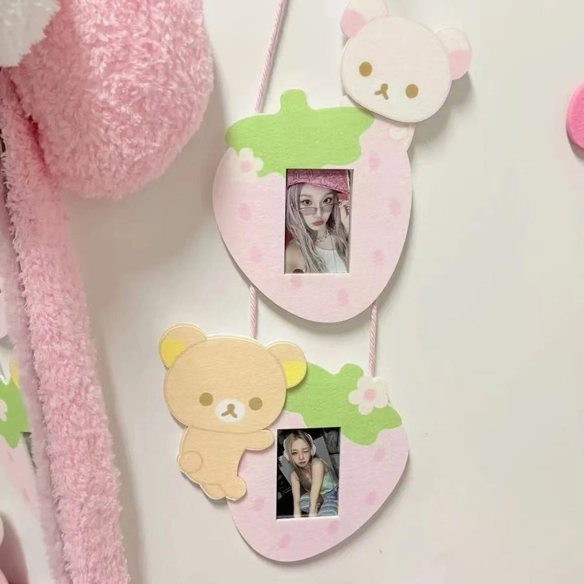 Strawberry Bear Connected Photo Frame Wall Decor