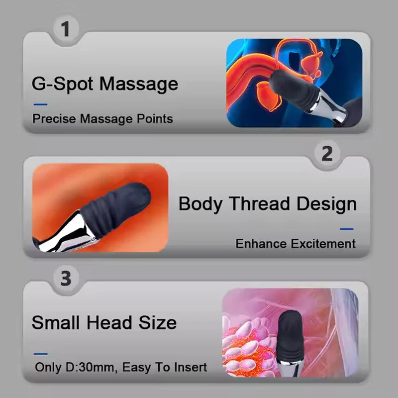 Remote-Control Electro-Stimulation Prostate Massager