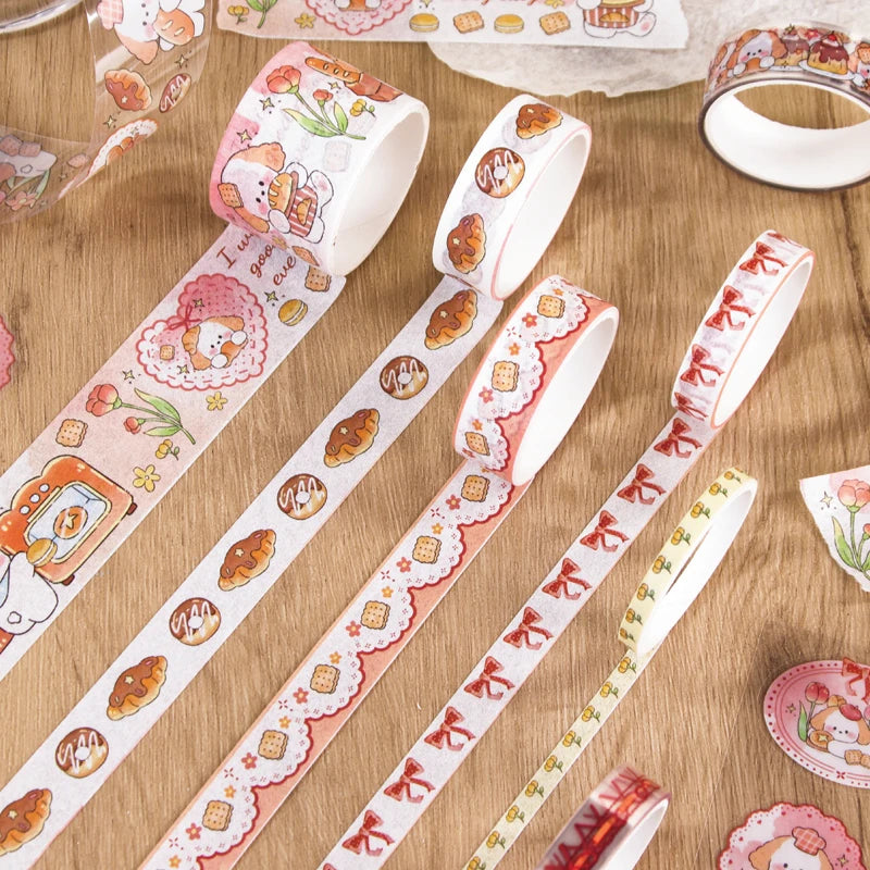 Kawaii Washi Tape & Sticker Scrapbooking Set