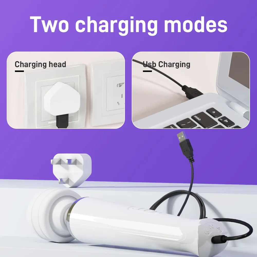 USB-Rechargeable Magic Wand Vibrator