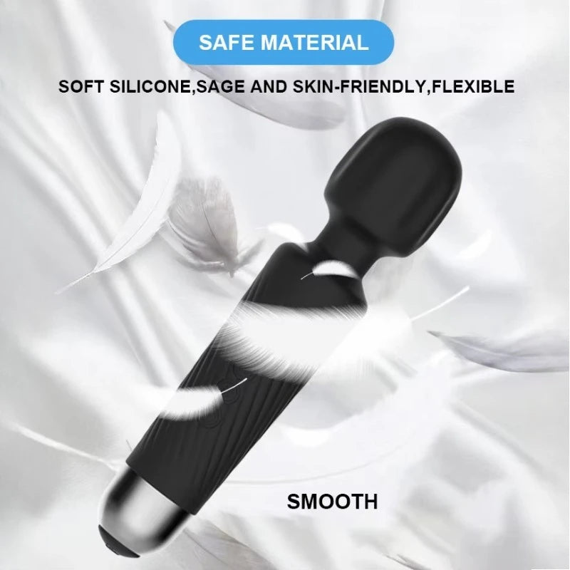 USB-Rechargeable Cordless Mini Wand Vibrator