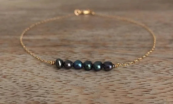 Colorful Pearl Beaded Anklet