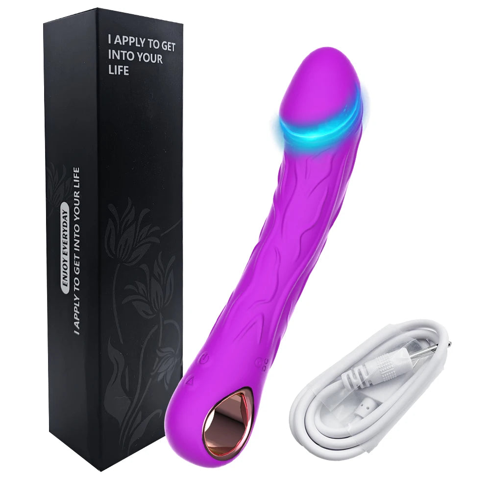 Rose Vibrator Wand with 10 Vibration Modes