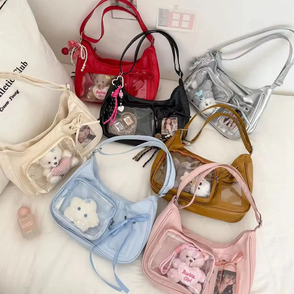 Transparent Harajuku Ita Shoulder & Crossbody Bag