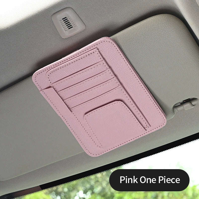 Multi-Pocket Car Sun Visor Organizer