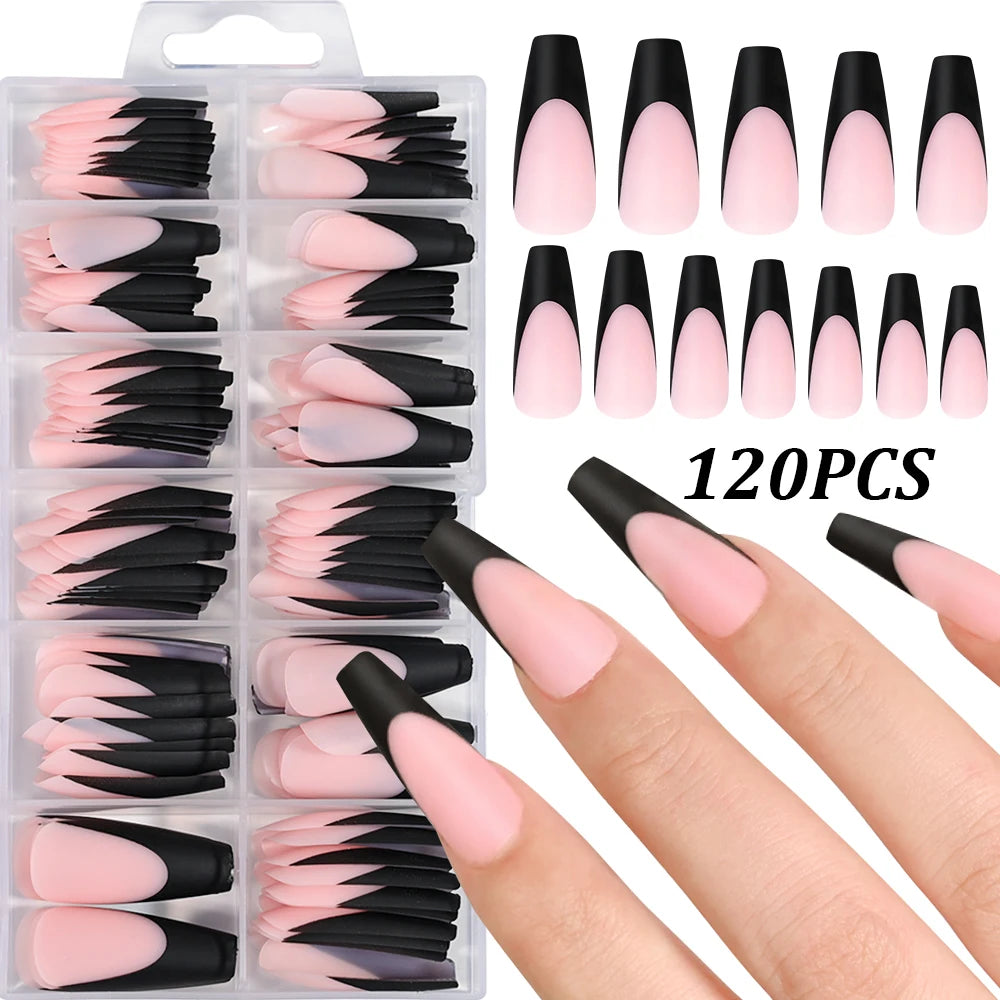 Light Pink Almond French Soft-Gel Nail Tips – 120/240/360 Pieces