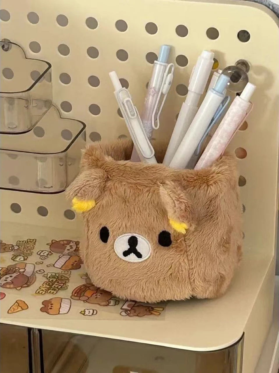Plush Pencil & Cosmetic Holder