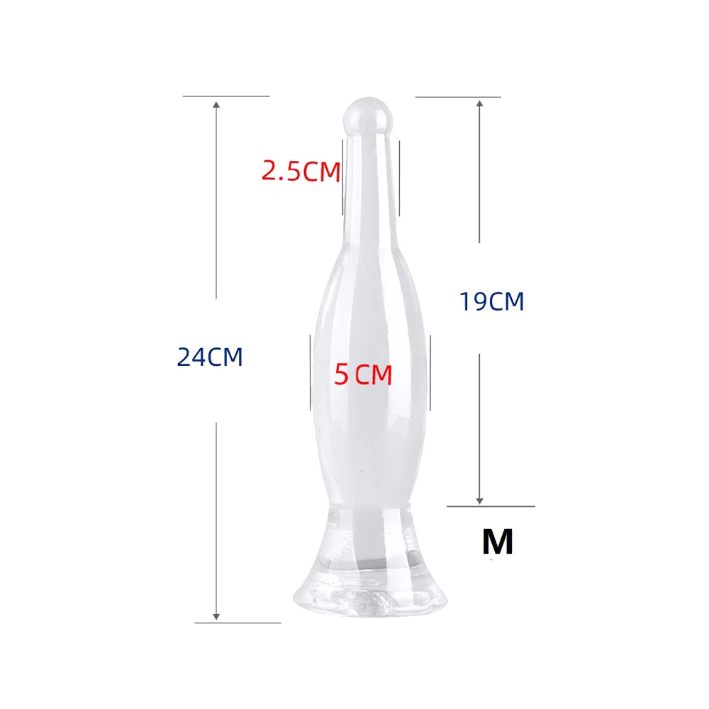 20–29cm Blue Vase-Shaped TPE Anal Plug