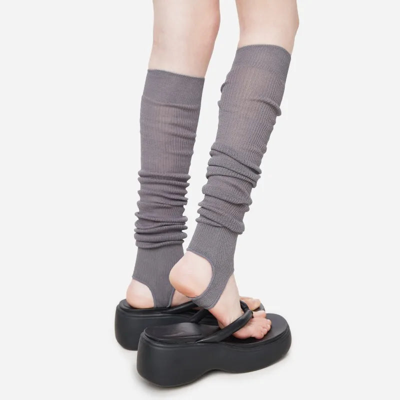 Thin Cotton Knit Lolita Leg Warmers