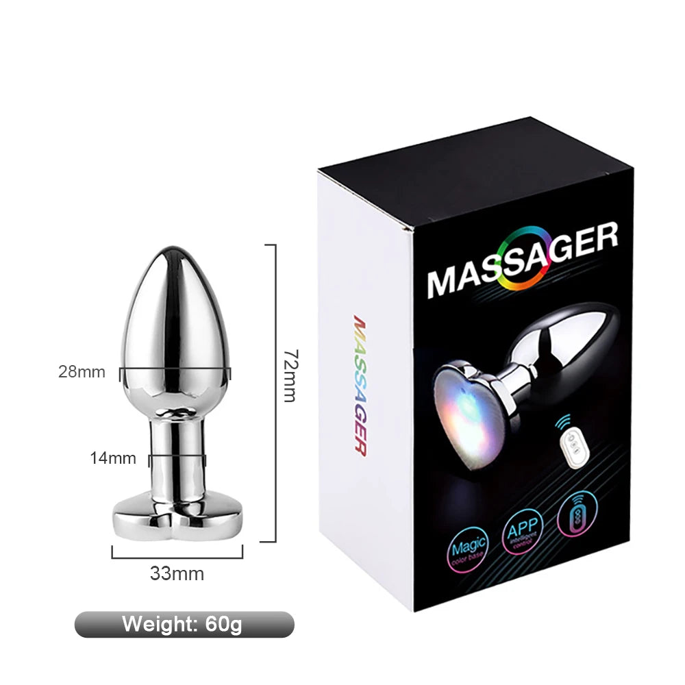 App-Controlled Backlit Vibrating Anal Plug