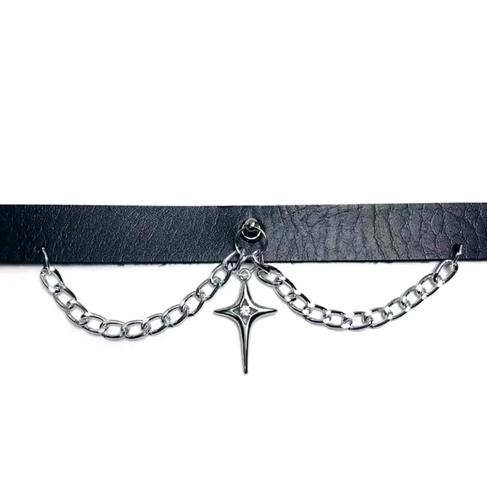 6 Styles Harajuku Sexy Black Goth Punk Chokers Gothic Choker Necklace Halloween Party For Women Men Props Accessory