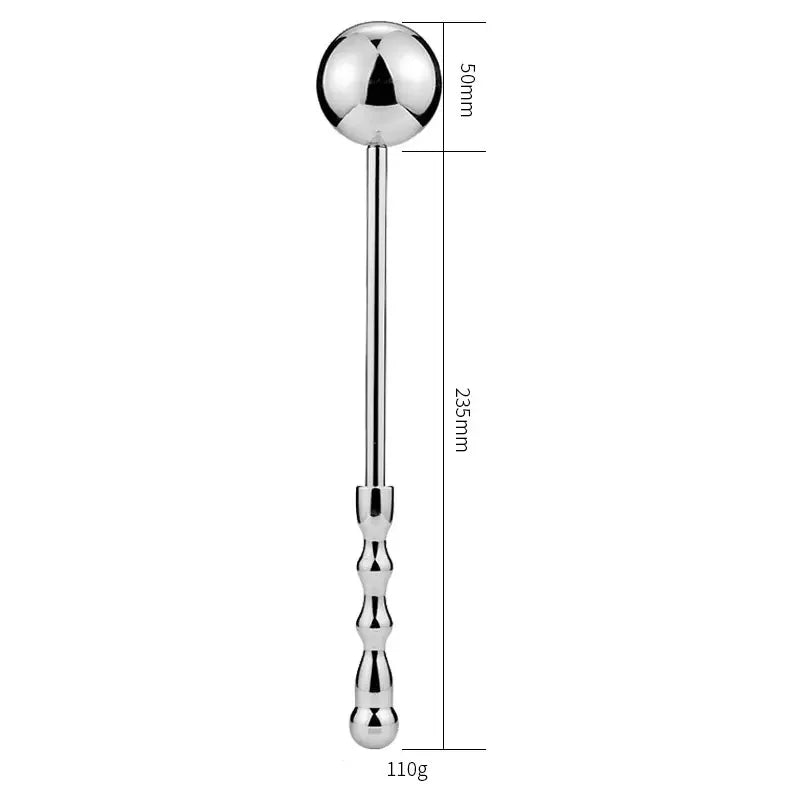 Stainless Steel Double-Ended Anal Massage Wand