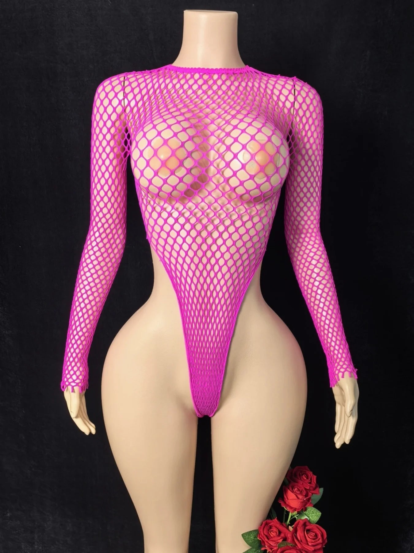 Sexy Beach Style Dress for Women Summer See-Through Erotic Dress Fishnet Lingerie Mini Dress Elegant Ladies Dress Bikini Cover