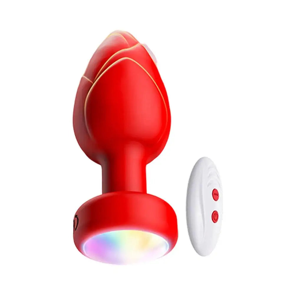 Wireless Remote Vibrating LED Anal Plug