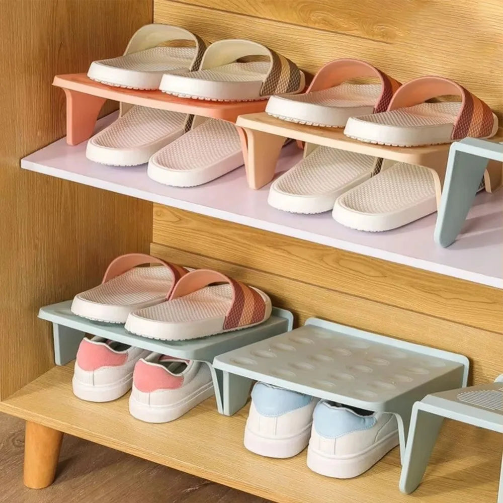 Double-Shelf Space-Saving Shoe Rack