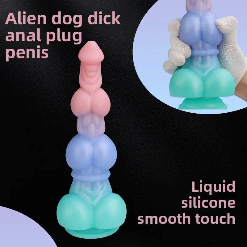 Simulated dog dick dildo.Anal plug.Anal sex toys.G-spot stimulation.Adult sex toys.Handheld dildo.Sex toys for men and women.18+