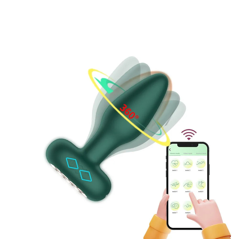 USB-Rechargeable Wireless Remote Vibrating Anal Plug