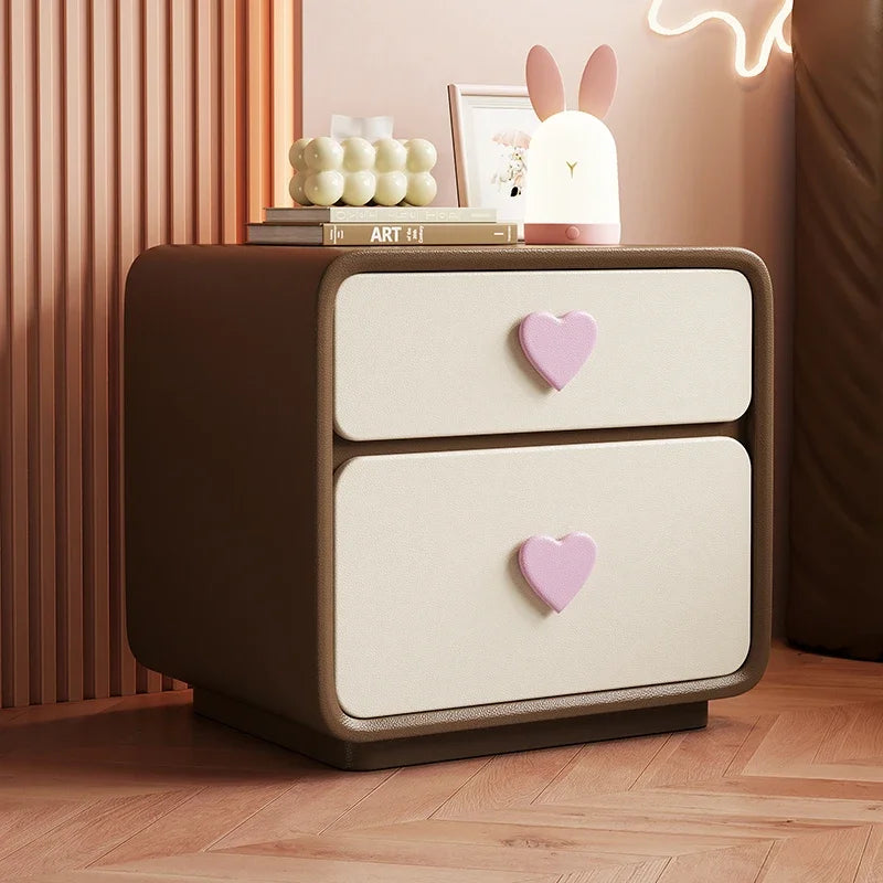 Cute Modern Kawaii Bedside Storage Table