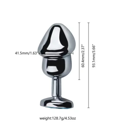 Crystal Stainless Steel Anal Plug Set