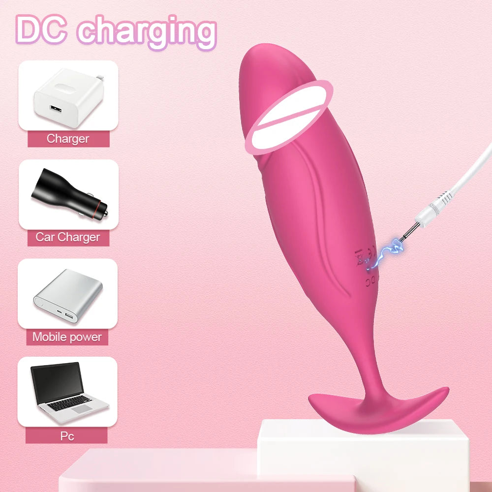 Remote-Control Vibrating Anal Plug