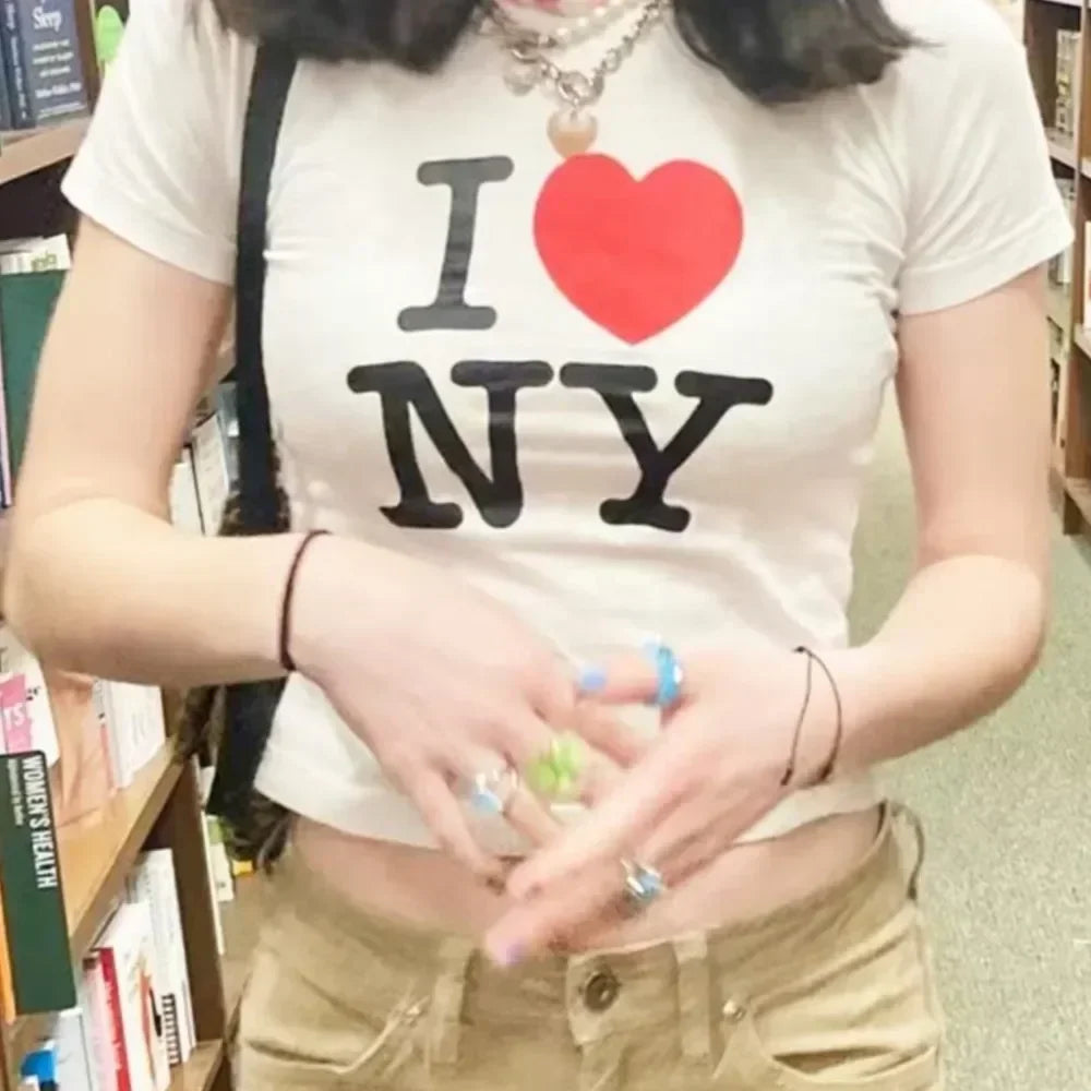 “I Love NY” Y2K Baby Tee