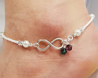 Colorful Pearl Beaded Anklet