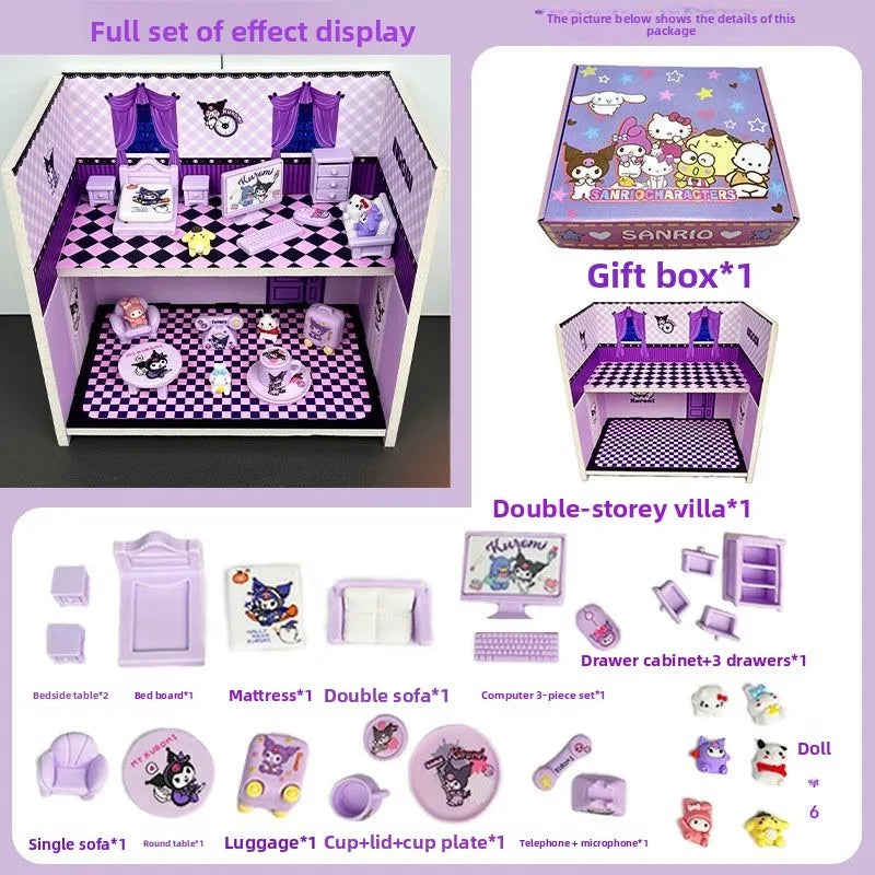 Kawaii Cat Miniature Dollhouse Furniture Toy