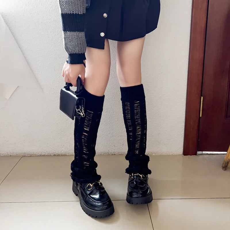 Gothic Flared Y2K Slouch Leg Warmers
