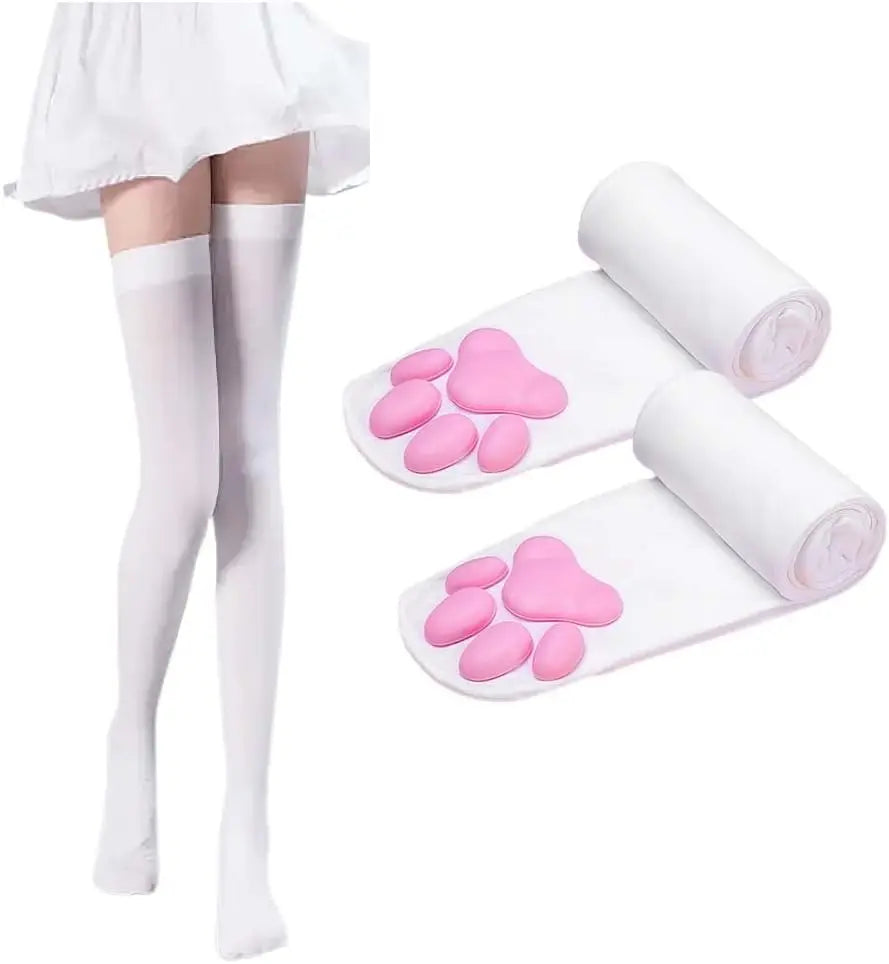 1Pair Cat Paw Stockings Three-dimensional Cat Meat Pad Pantyhose Cos Animation Anime Knee Socks Cute Girl Lolita Sexy Stockings