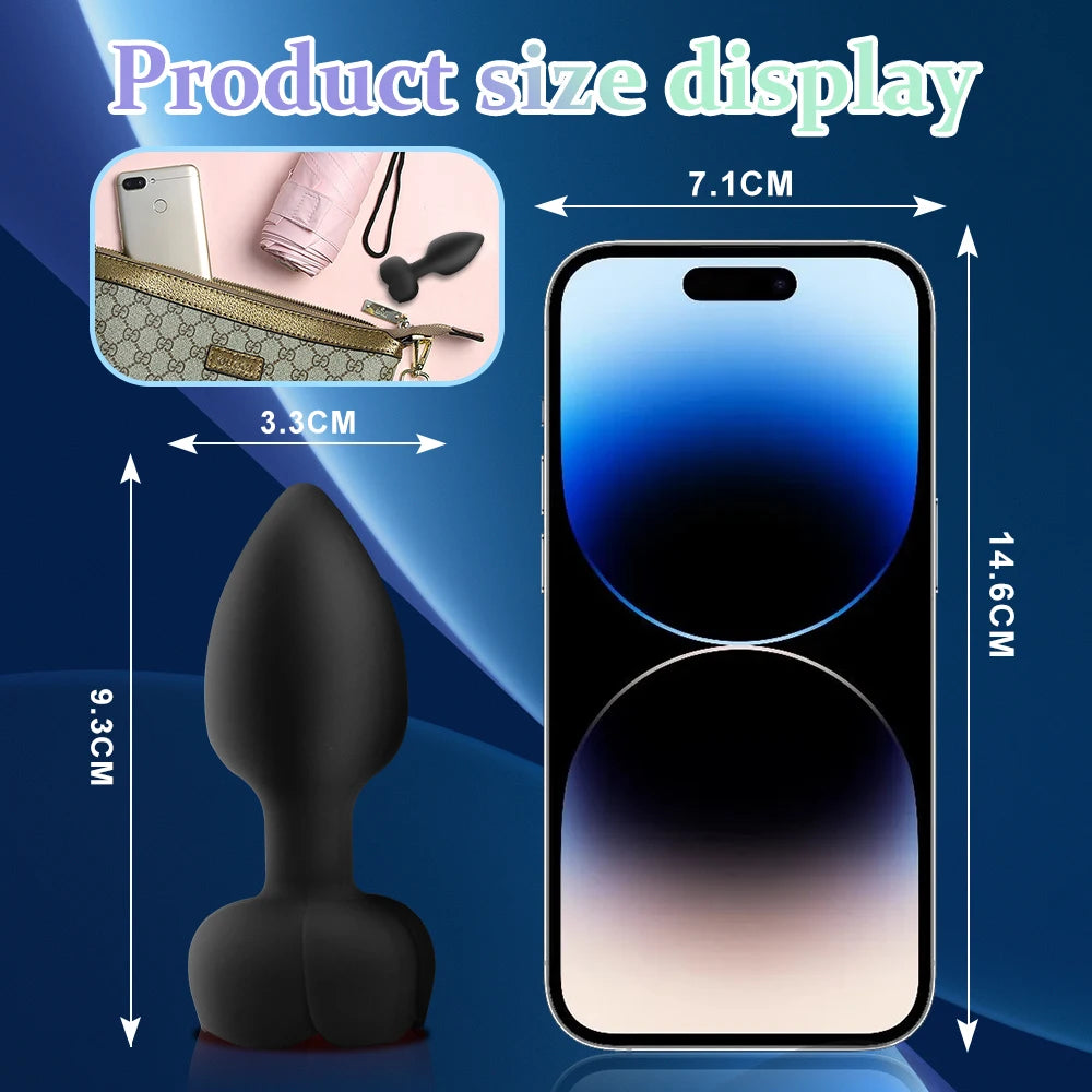 Wireless Remote Vibrating Anal Plug Set