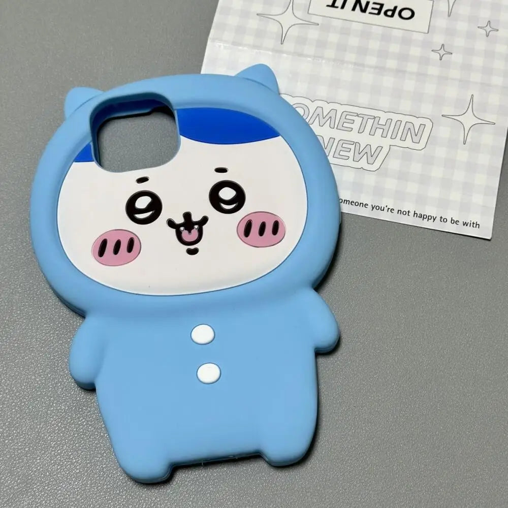 Kawaii Usagi Mobile Phone Case for Iphone17 16 15Promax Cute Chiikawa Protective Case Girl Cartoon Silicone Phone Case Anti-Fall