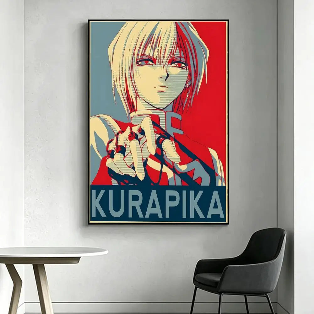 Anime H-Hunter x H-Hunter Poster HD art, waterproof, sticky wall, home decoration (living room, bedroom, bar), aesthetic