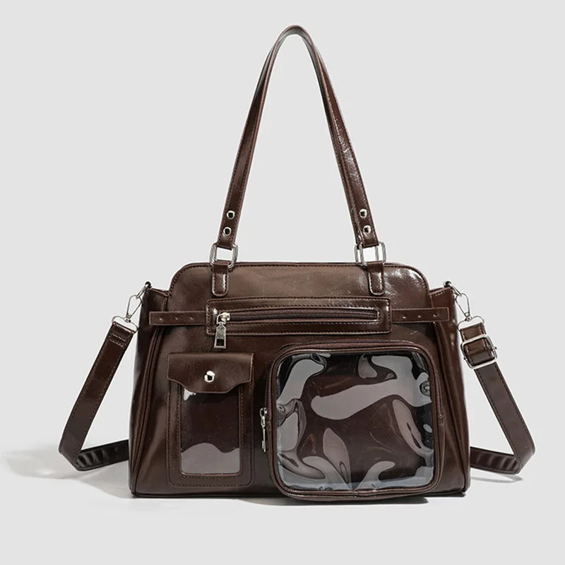 Harajuku Transparent Badge Display Bag